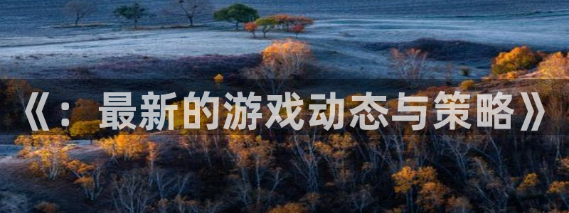 辉达娱乐的意思：《：最新的游戏动态与策略》